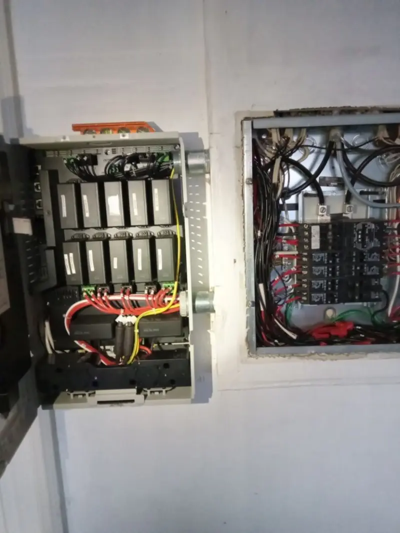 Electrical panel upgrade completed for Indoor Lighting Installation in Pilot Point